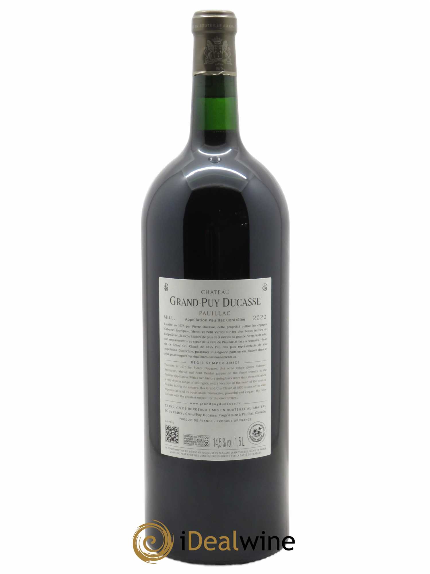 Château Grand Puy Ducasse 5ème Grand Cru Classé (CBO à partir de 6 MG) 2020 - Lot de 1 Magnum