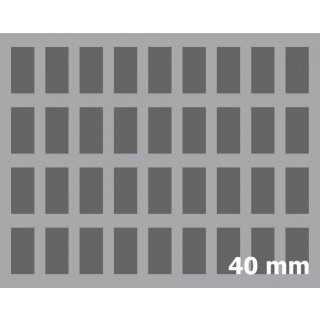 Feldherr Full-Size Schaumstoff mit 36 Fächern 40mm inkl. Boden