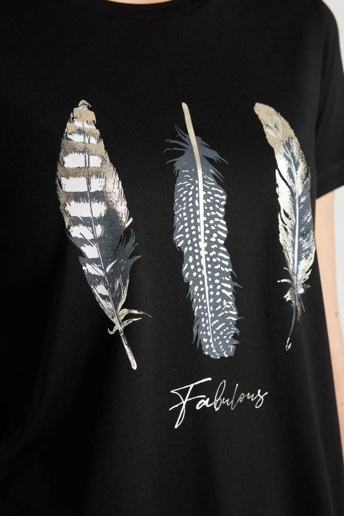 DeFacto  Bedrucktes Kurzarm-T-Shirt mit normaler Passform und Rundhalsausschnitt C2110ax24sp