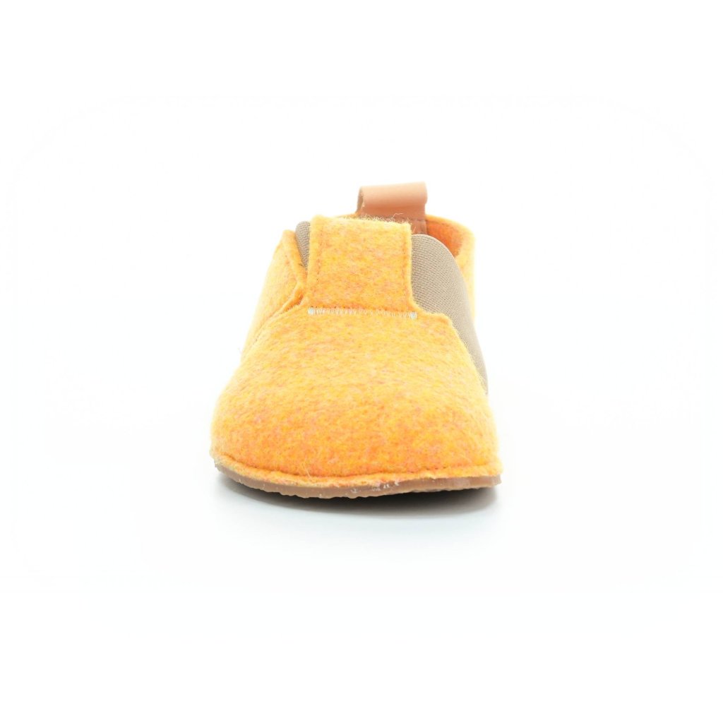 Pegres BF05U Gelbe Barfußhauschuhe aus Filz