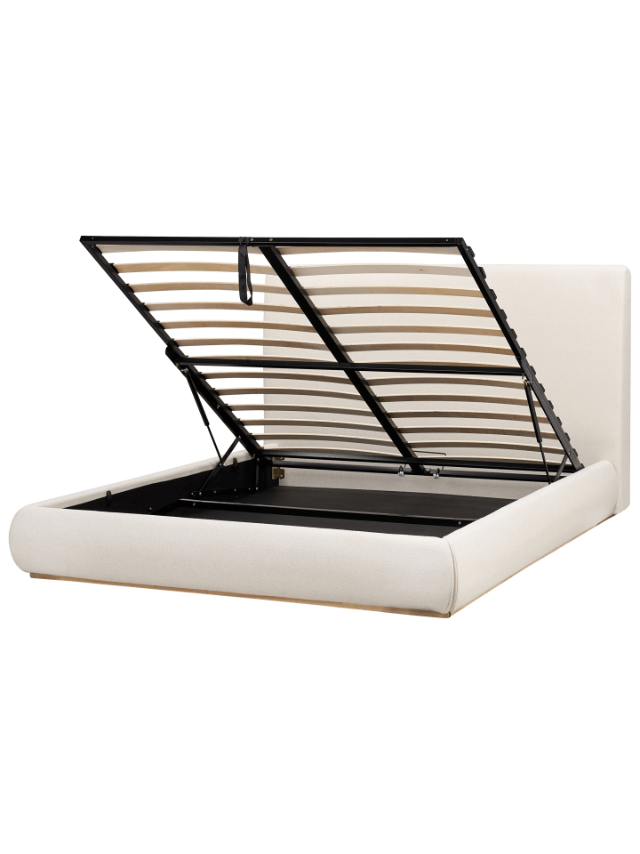 Beliani Doppelbett CAMPAGNE in Beige - (W) 179 x (H) 114 x (L) 232 cm günstig kaufen onesize