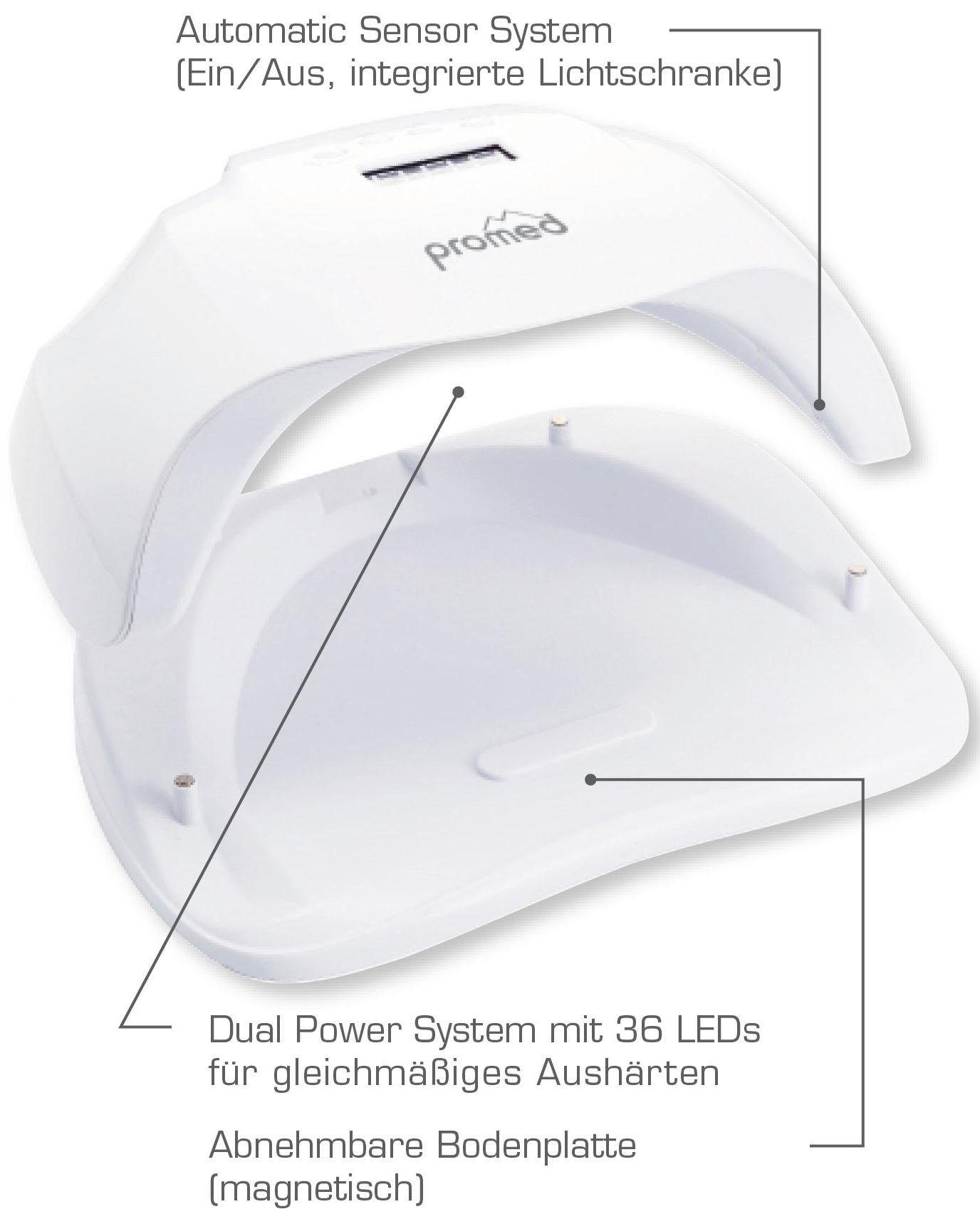 promed Lichthärtungsgerät UVL-54, All-In, zum Härten von UV+LED Gel und Acryl