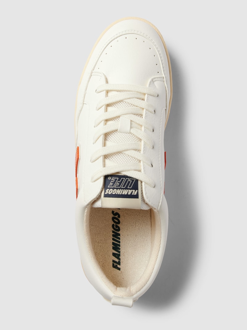 Sneaker mit Label-Details Modell 'Roland' in orange