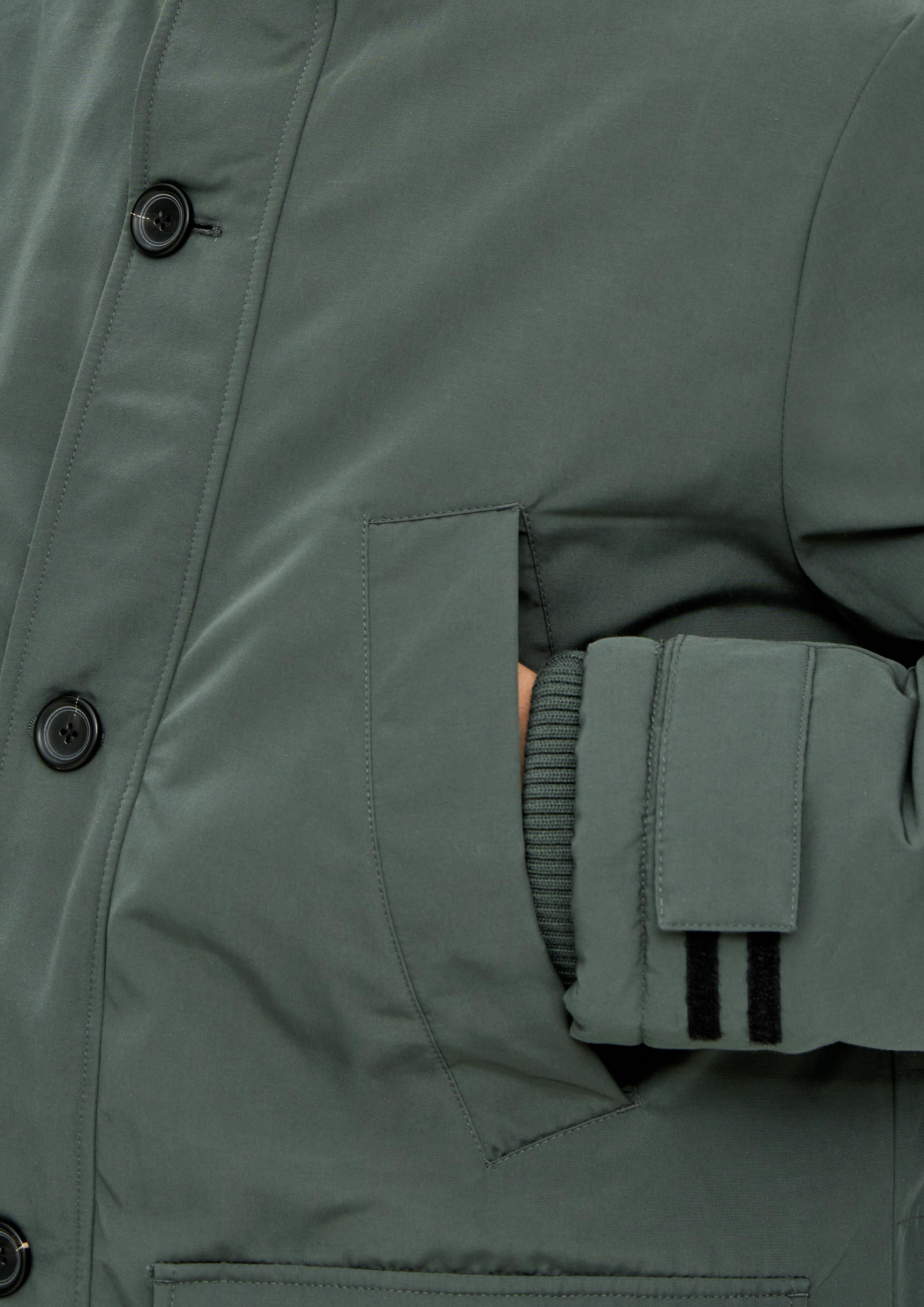Jacke mit fixierter Kapuze  2132326-7909