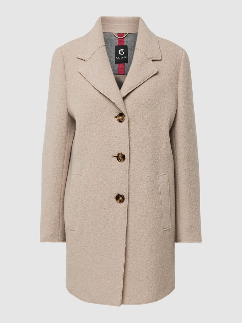 Jacke mit Knopfleiste in beige