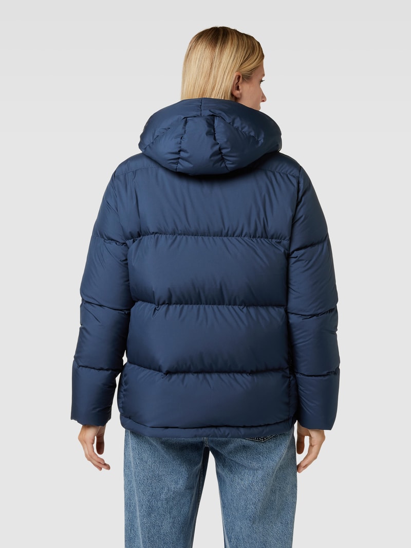 Steppjacke mit Kapuze Modell 'Rivel' in dunkelblau