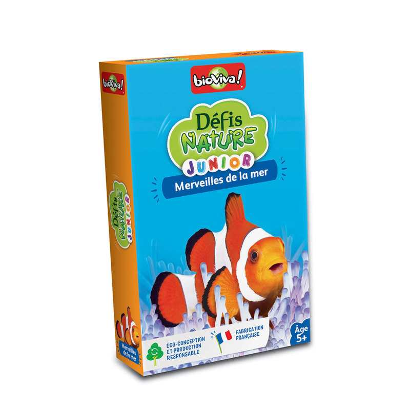 Jeu de cartes Défis nature Junior Merveilles de la mer Bioviva