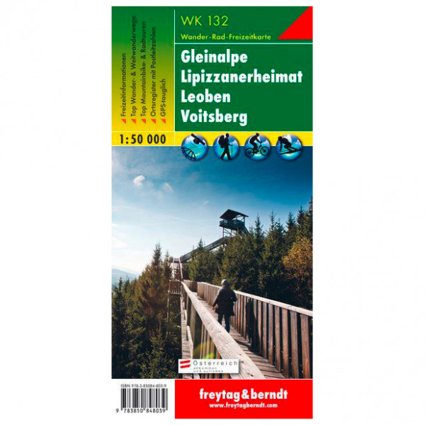 Freytag & Berndt - Gleinalpe - Lipizzanerheimat - Leoben - Voitsberg - Wanderkarte