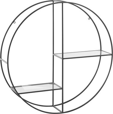 Guido Maria Kretschmer Home&Living Deko-Wandregal Tapista, Dekoregal, Wanddeko aus Metall, rund, Ø 76cm