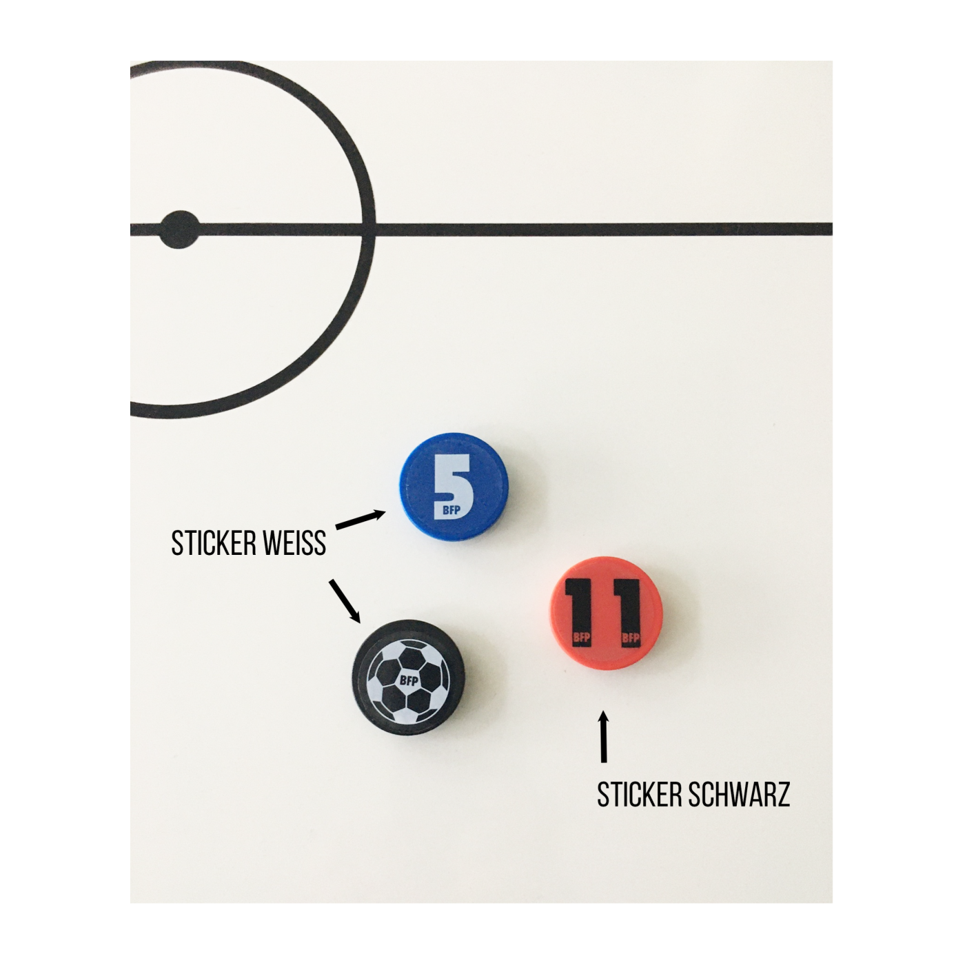 BFP Sticker-Set Zusatz-Ziffern 30mm Weiss