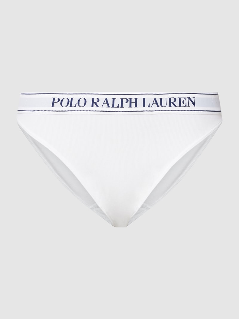 Slip mit elastischem Bund in weiß