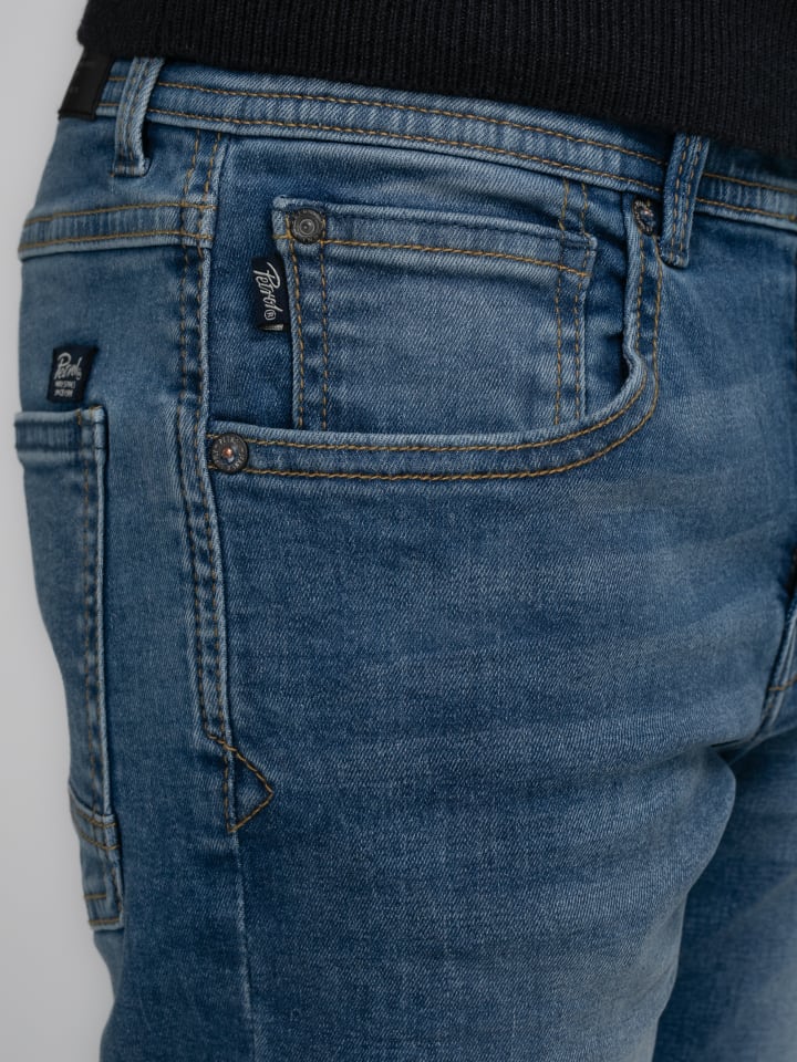 Petrol Industries Tapered Fit Jeans Turner Sequim in Blau günstig kaufen