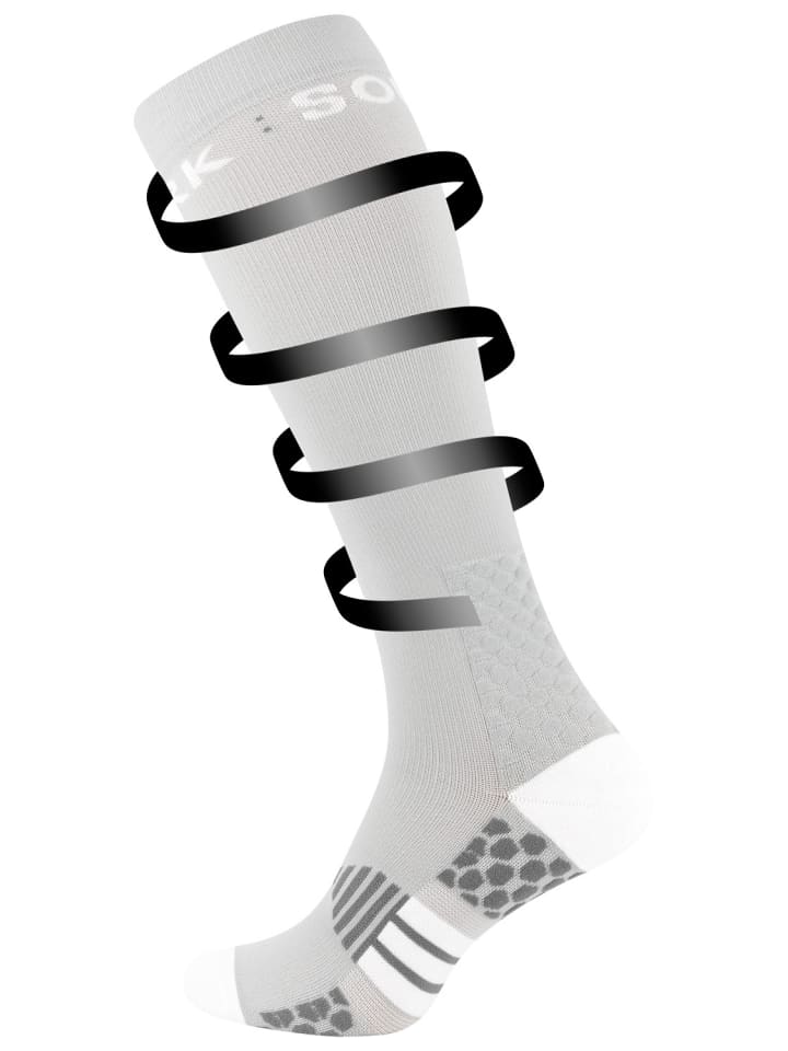 Stark Soul® COMPRESSox – Unisex Kompressions-Sportsocken in hellgrau günstig kaufen