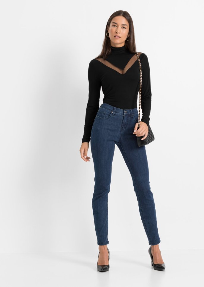 Langarmshirt mit Mesh