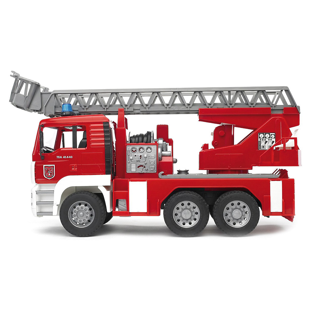BRUDER 02771 TPS MAN Feuerwehr m. Drehleiter, Licht und Sound