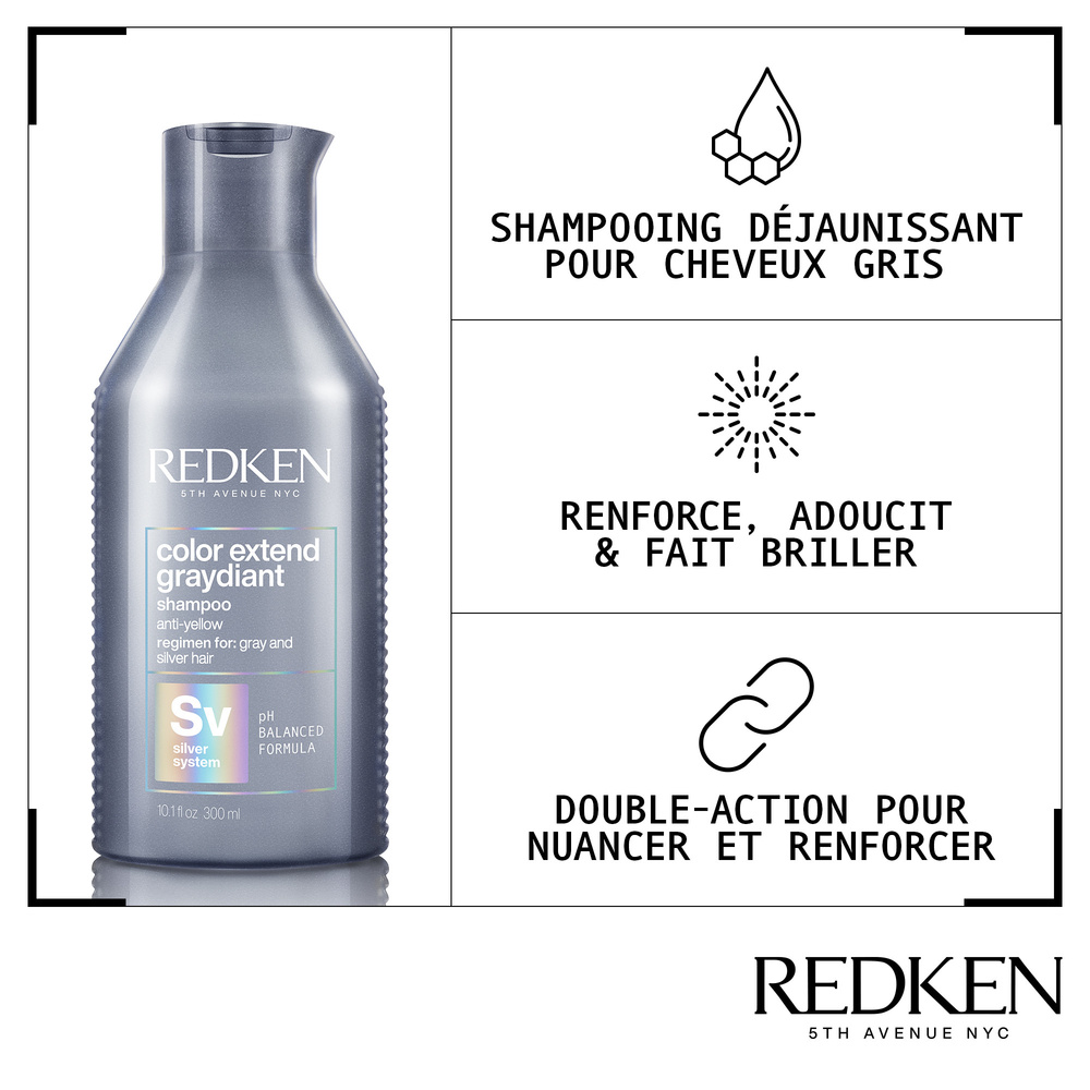 Redken Color Extend Graydiant Shampoing cheveux gris ou blancs