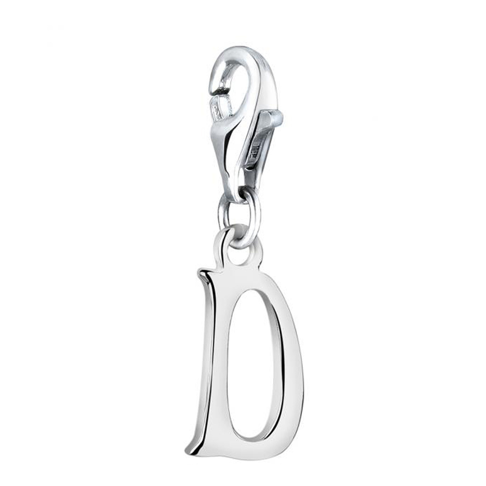 Nenalina Nenalina Amulette Pendentif Charm Lettre en argent sterling 925 pour tous les s p Pendentif
