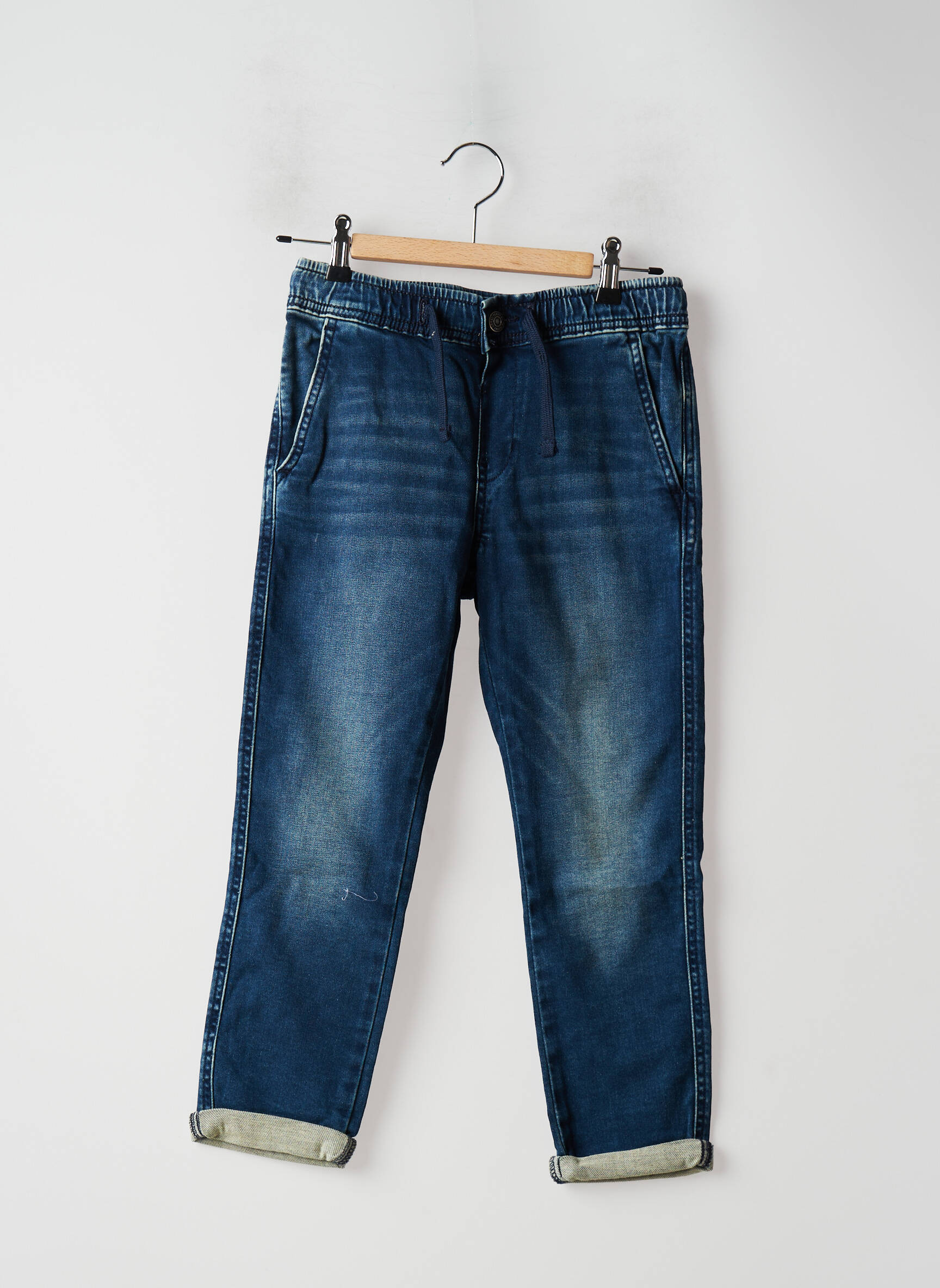 Teddy Smith Jean Mom Fille couleur bleu