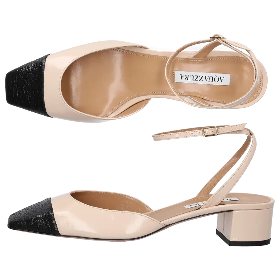 Aquazzura - Slingpumps FRENCH FLIRT 35 Nappaleder - beige