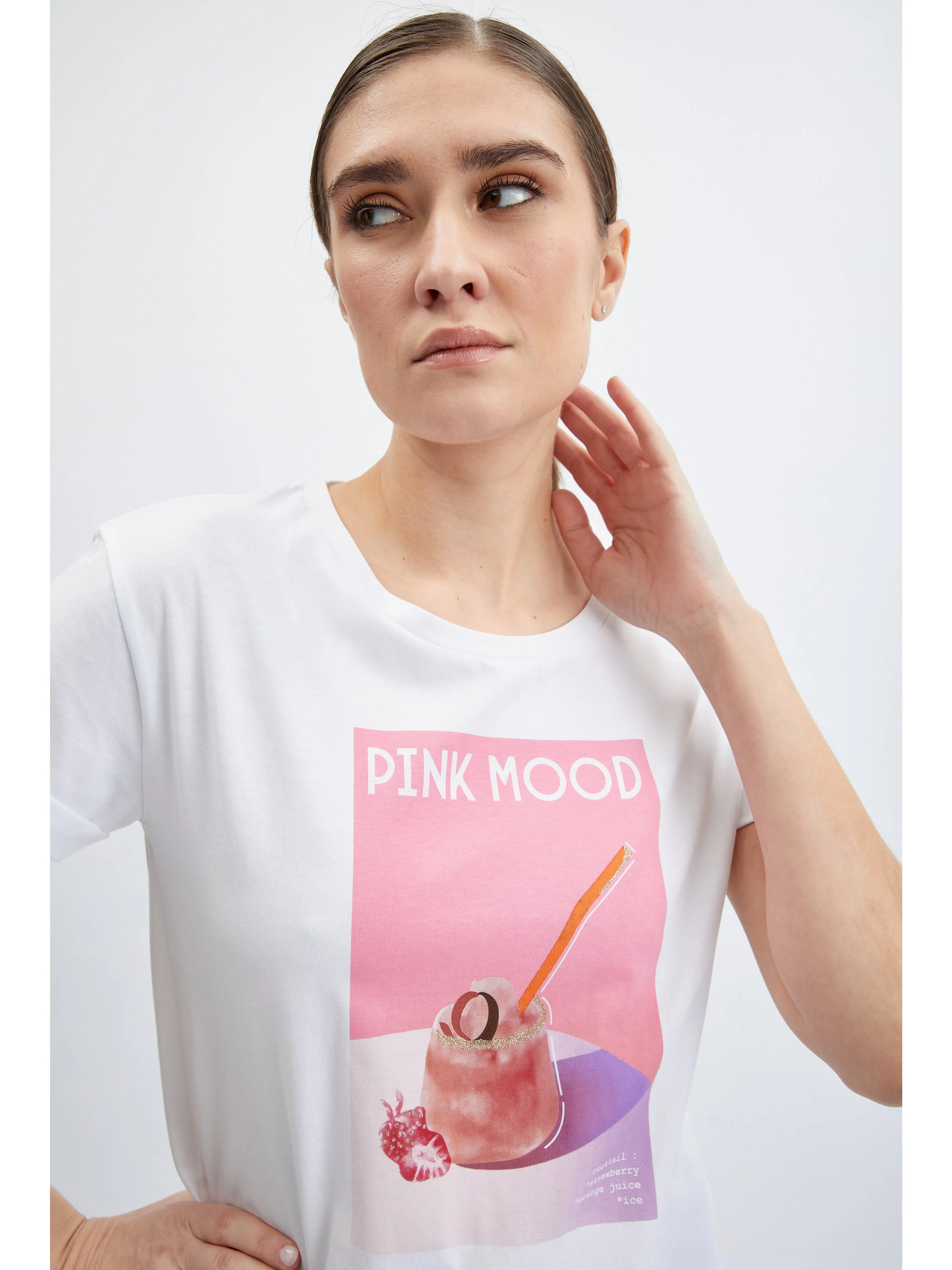 Weißes Damen-T-Shirt ORSAY