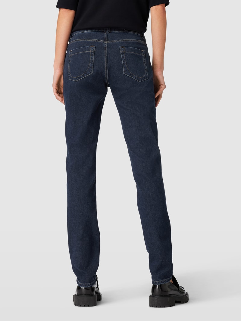 Jeans mit 5-Pocket-Design Modell 'CLAIRE' in dunkelblau