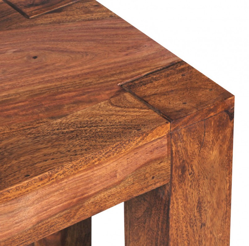 Wohnling Sheesham Massivholz Esszimmer Sitzbank Bank 140 x 35 cm