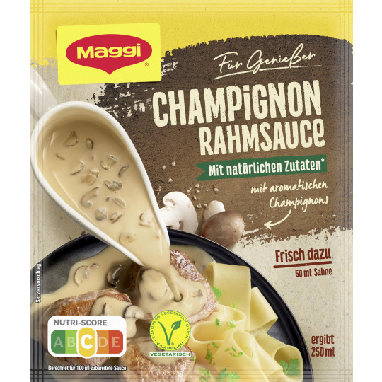 Maggi Für Genießer Champignon Rahmsauce ergibt 250ML