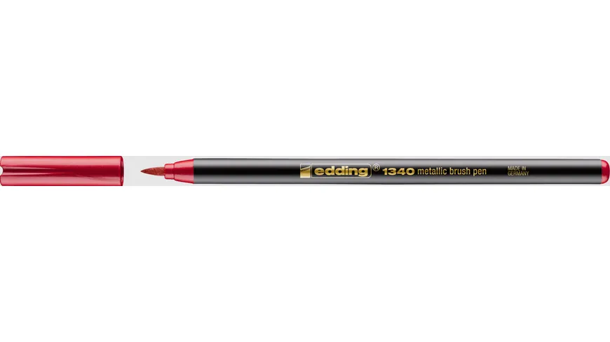 edding 1340 metallic Pinselstift rot-metallic