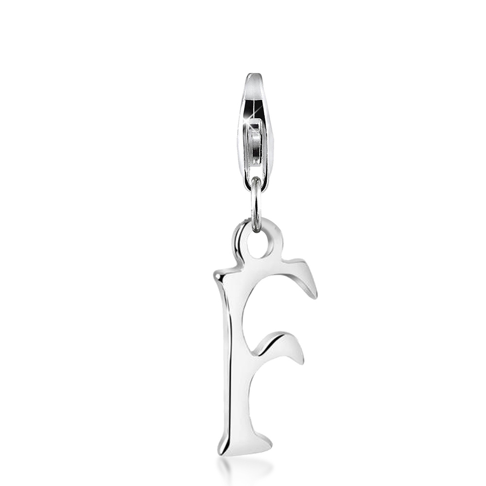 Nenalina Nenalina Amulette Pendentif Charm Lettre en argent sterling 925 pour tous les s p Pendentif