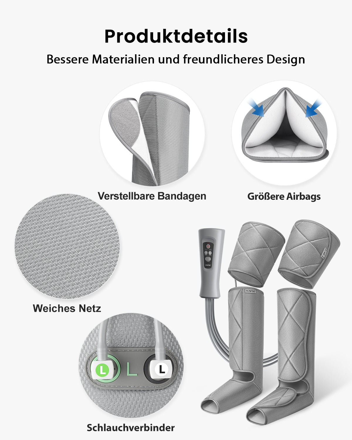 Luftkompressionsmassagegerät für die Beine