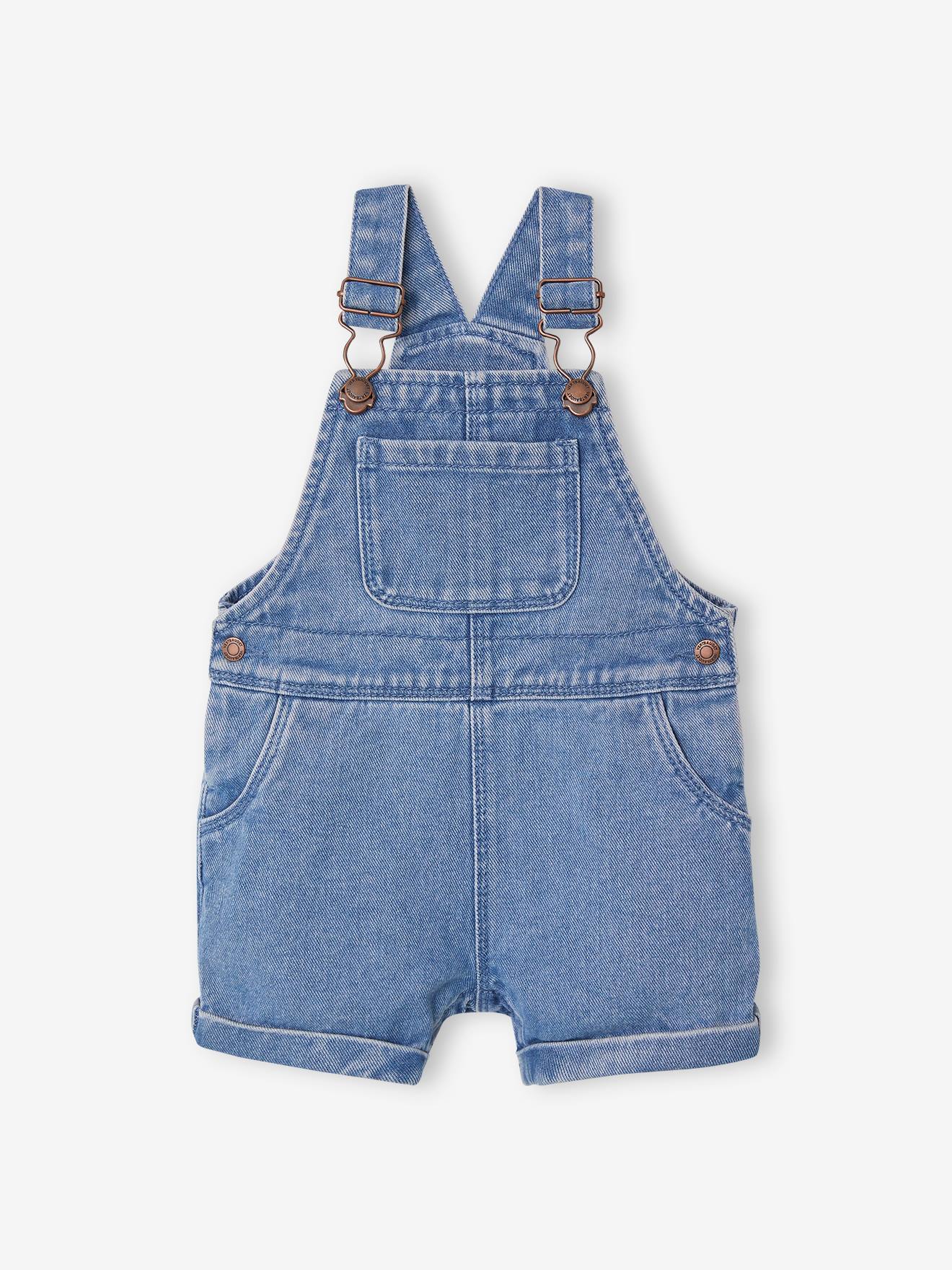 Vertbaudet Baby-Set: Latzshorts & Poloshirt - pfirsich