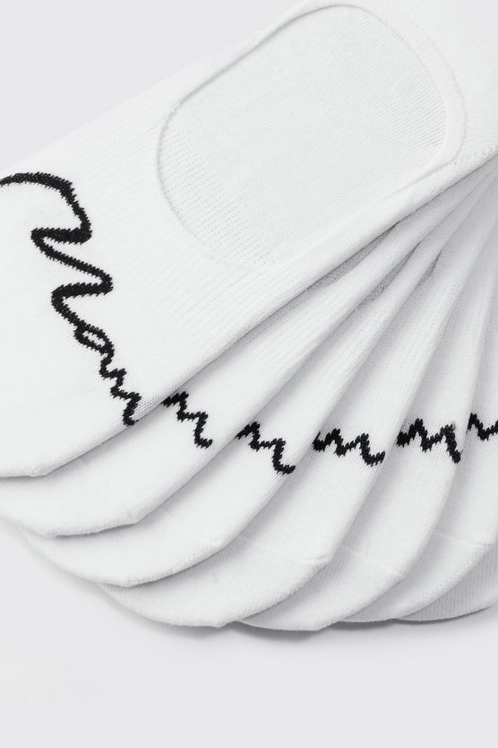 7er-Pack unsichtbare Man Signature Socken