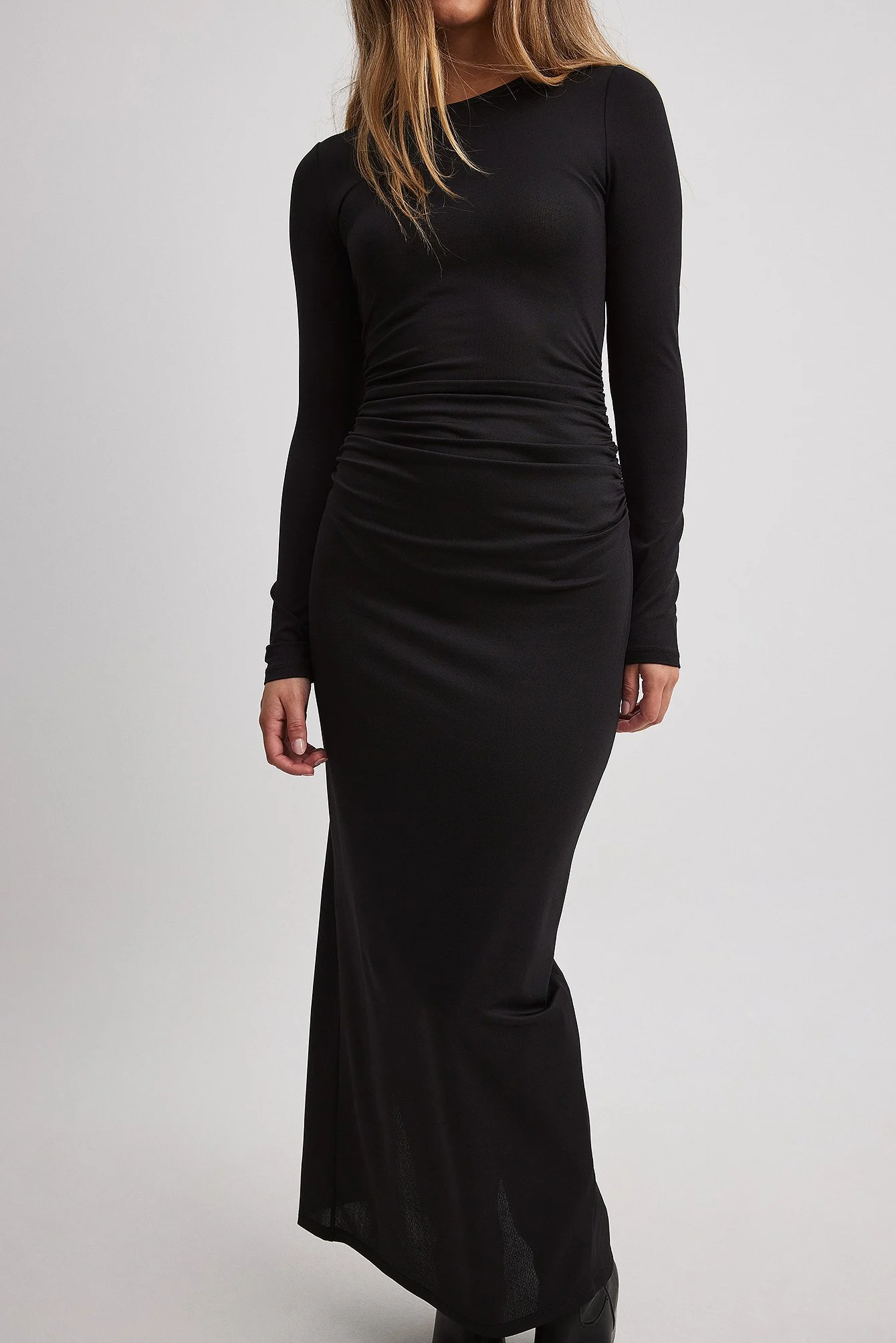 Langärmeliges Maxikleid