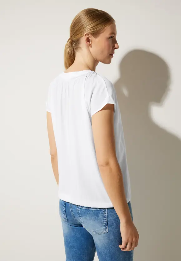 Street One Viskosebluse mit Elastiksaum