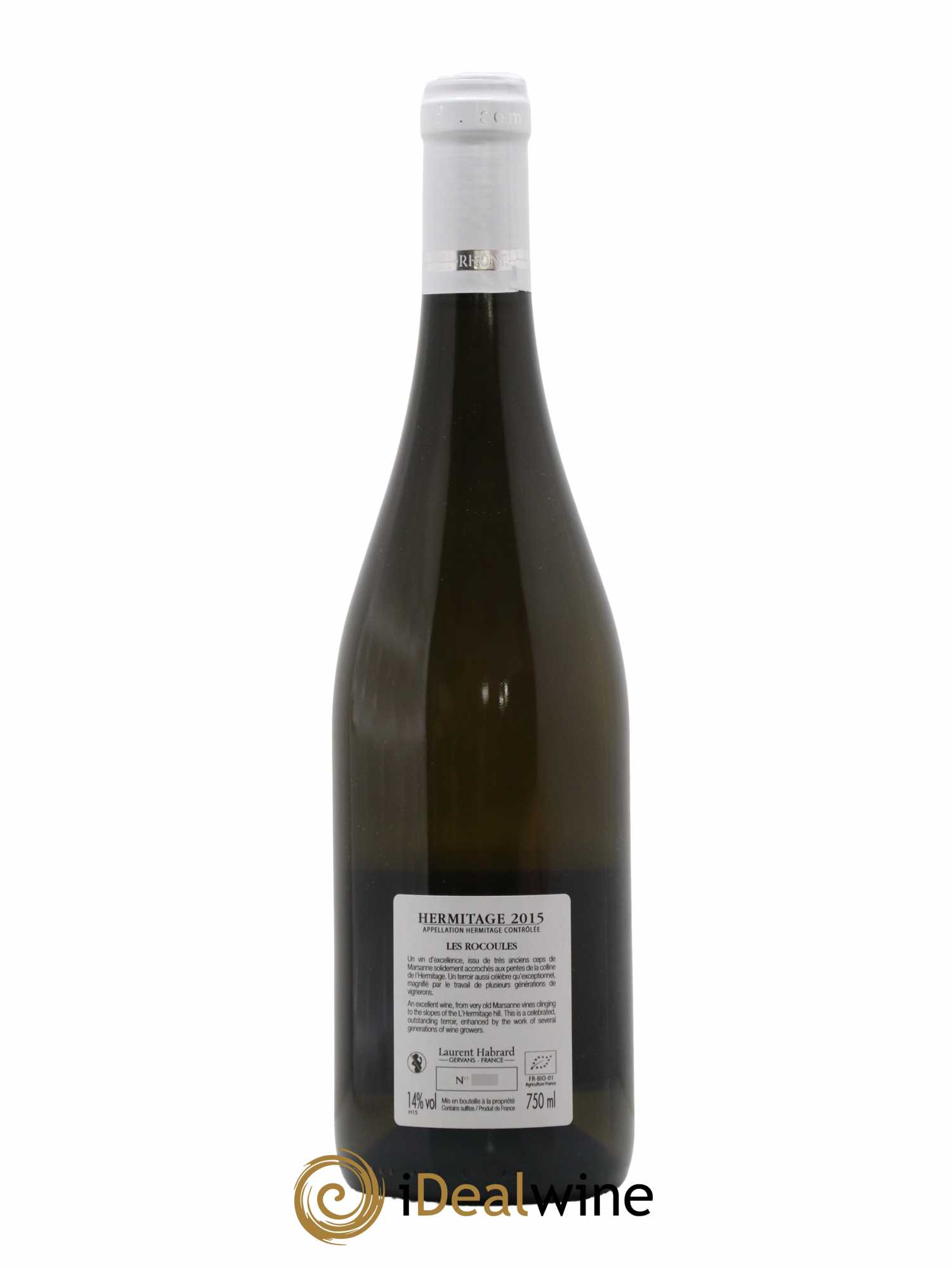 Hermitage Les Rocoules Laurent Habrard 2015 - Lot de 1 Bouteille
