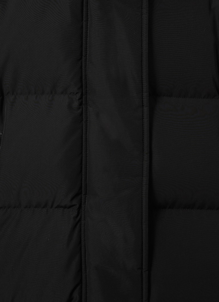Reiss Dalby longline quilted jacket with belt