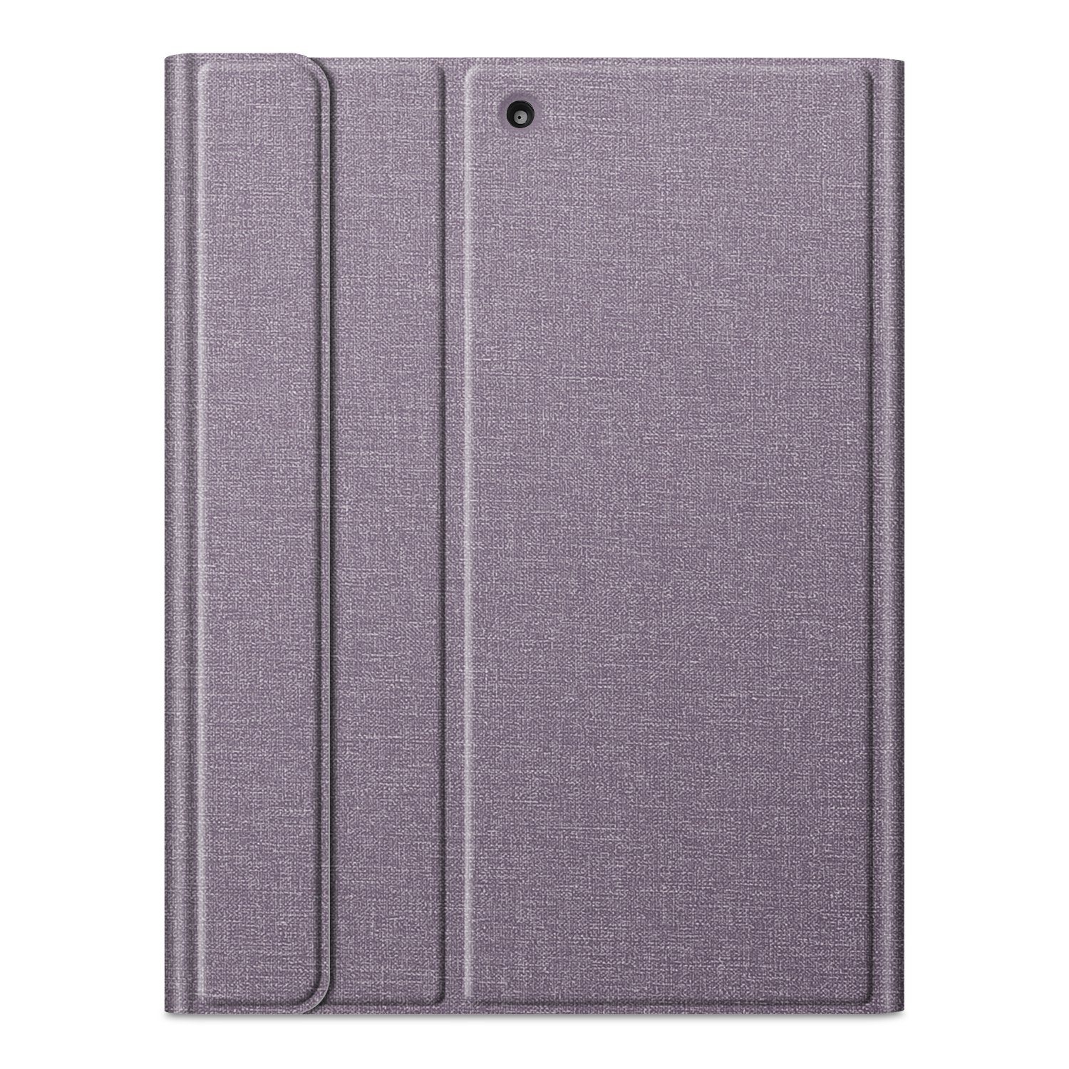 Fintie Tablet-Hülle für iPad 9.7 2018 (6. Gen) mit magnetisch QWERTZ Bluetooth Tastatur, Soft TPU Rückseite Gehäuse Keyboard Case mit eingebautem Pencil Halter