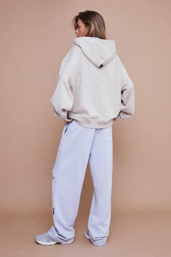 Kastiger Oversize Hoodie mit Reißverschluss