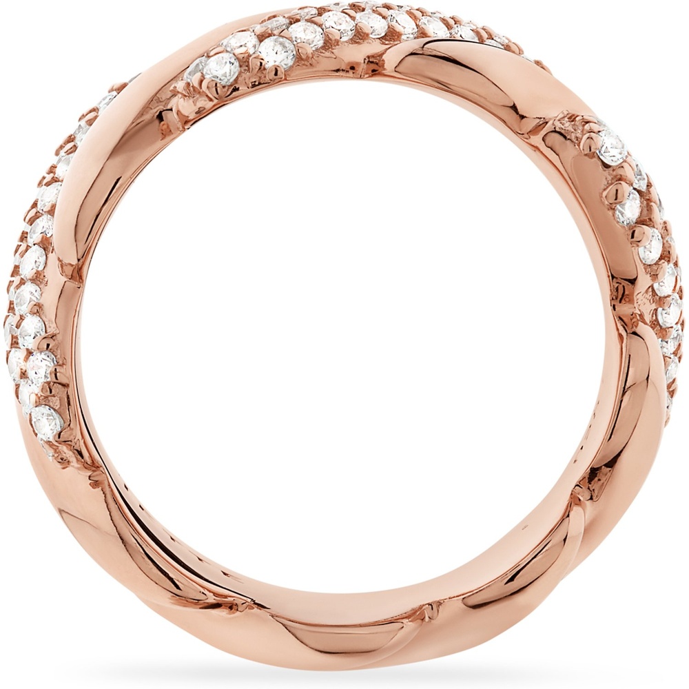 Jette Bague pour femme 925 Argent or rose Bague