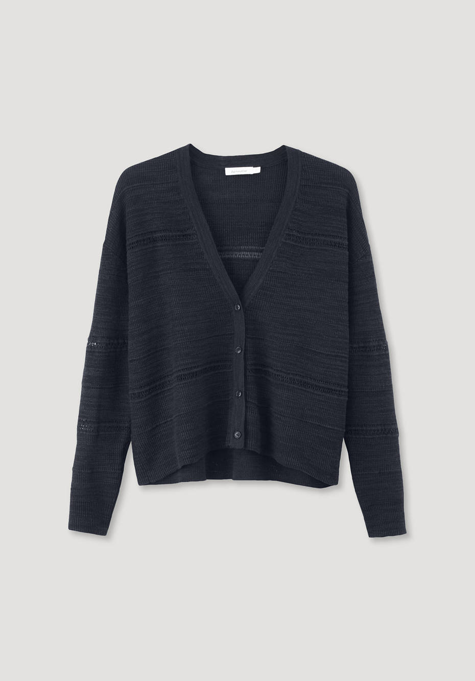 Strickjacke aus Leinen mit Bio-Baumwolle