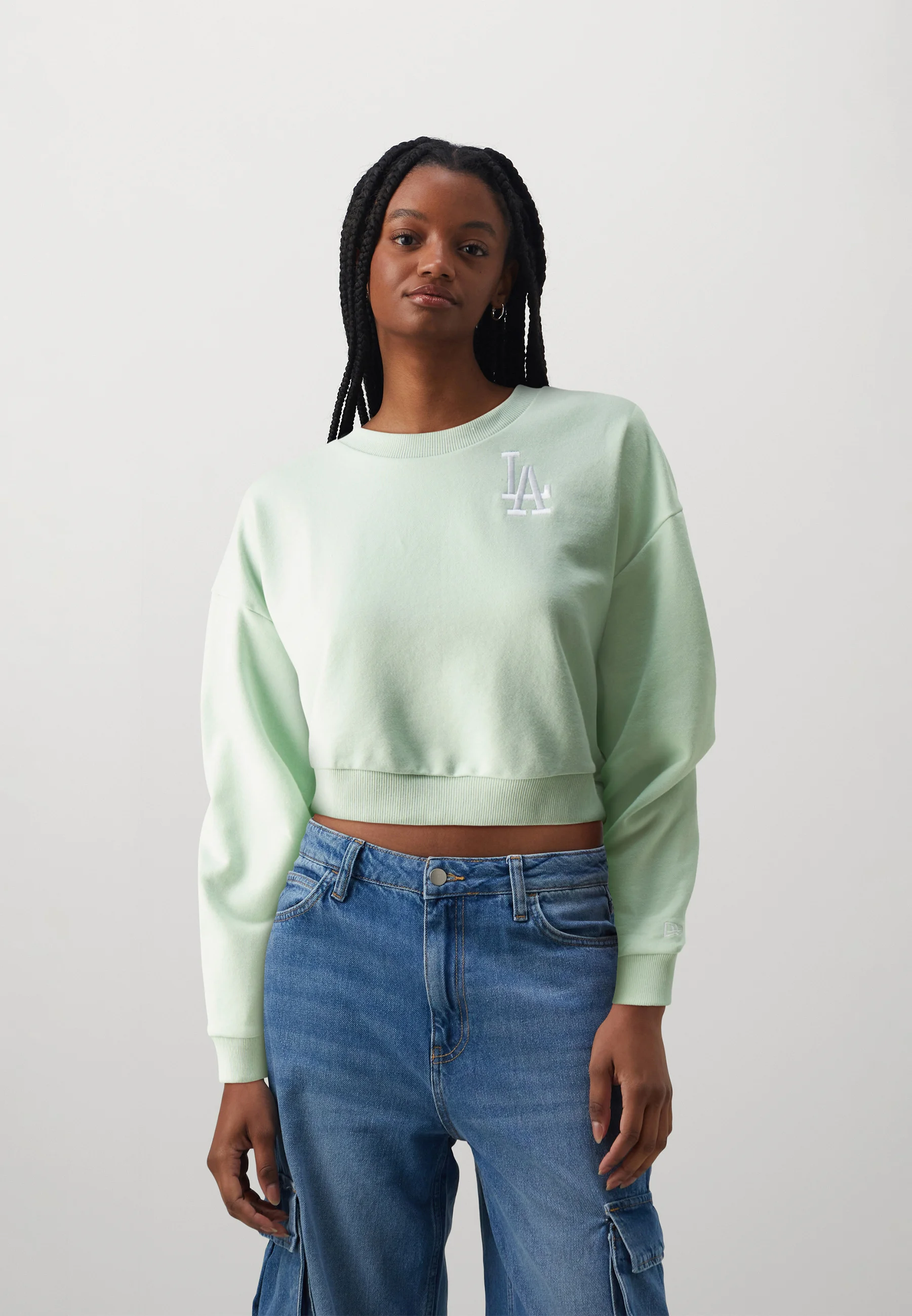 Sudadera corta New Era para mujer
