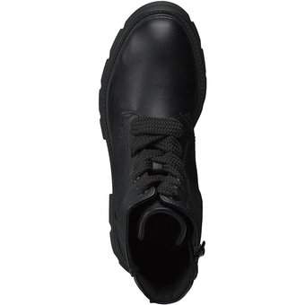 s.Oliver Schnür Boots in schwarz