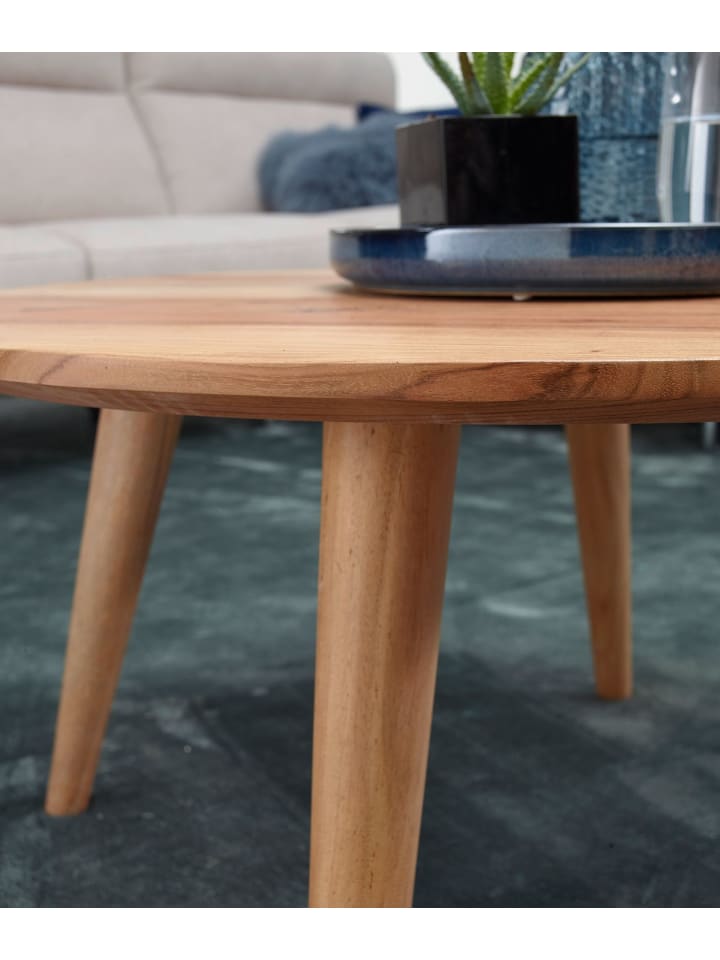 KADIMA DESIGN Couchtisch | Akazie, ø75x40cm, Massivholz, Rund günstig kaufen onesize