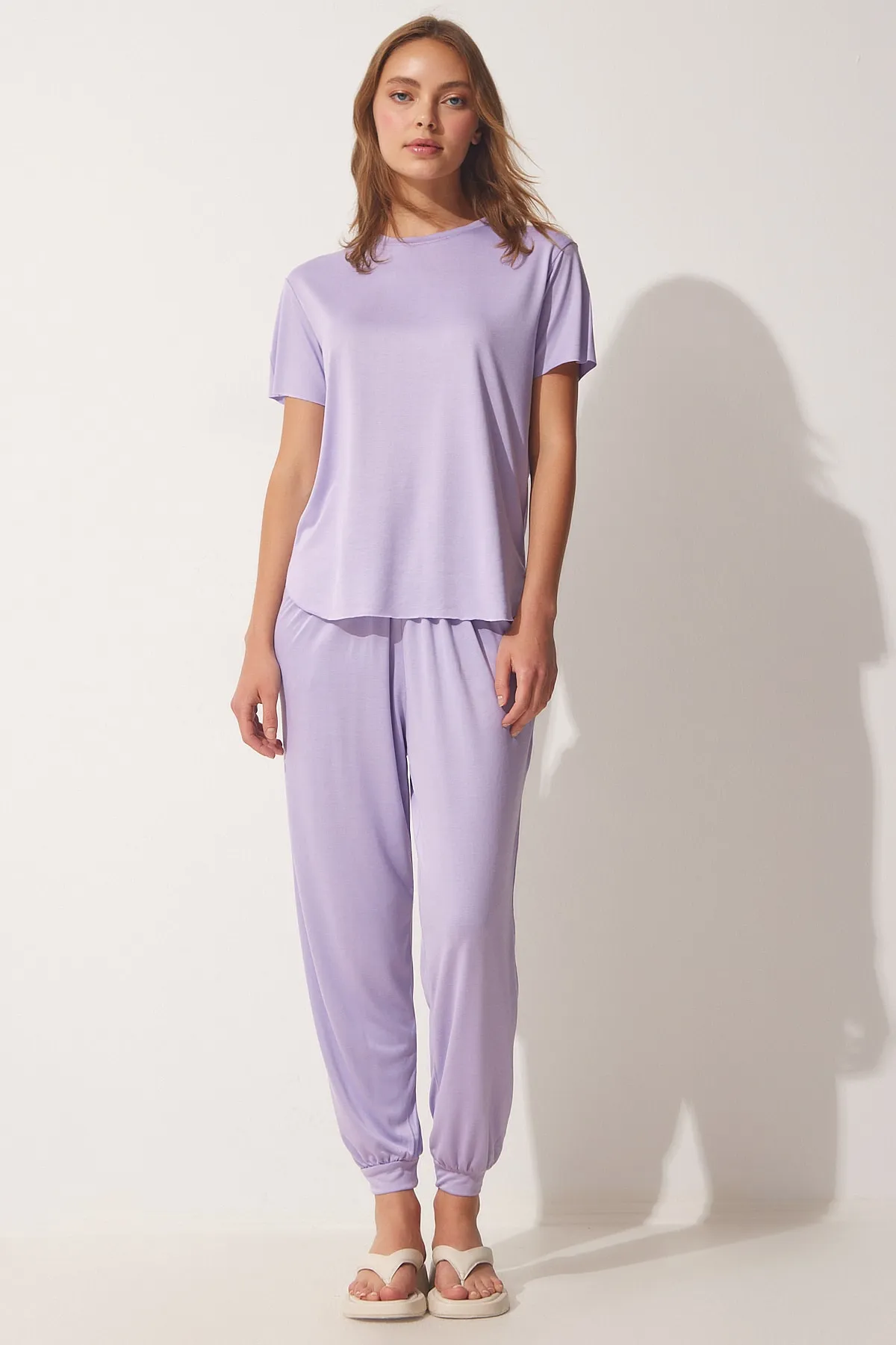 Happiness İstanbul  Zweiteiler - Lila - Regular Fit