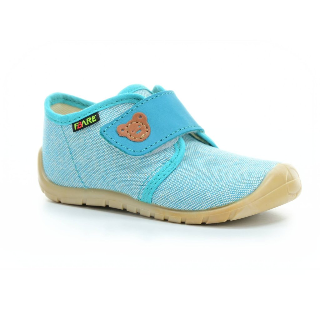 Fare 5011432 türkis Mid Cut Canvas Barfußschuhe (bare)