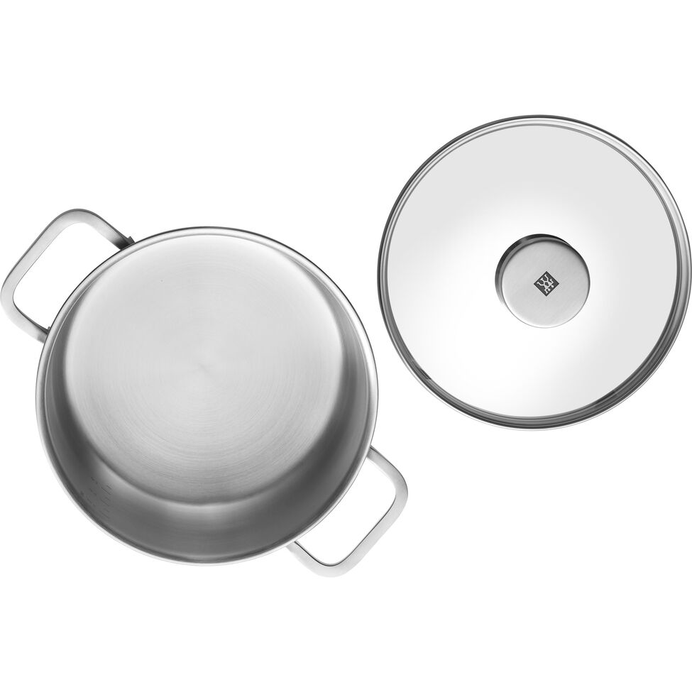 Kochtopfset 5-tlg, 18/10 Edelstahl