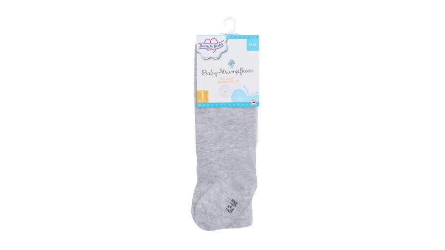 Beauty Baby Strumpfhose Uni Grau grau