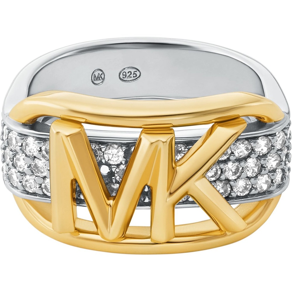 Michael Kors Bague pour femme 925 Argent, 925 Argent bicolore Bague