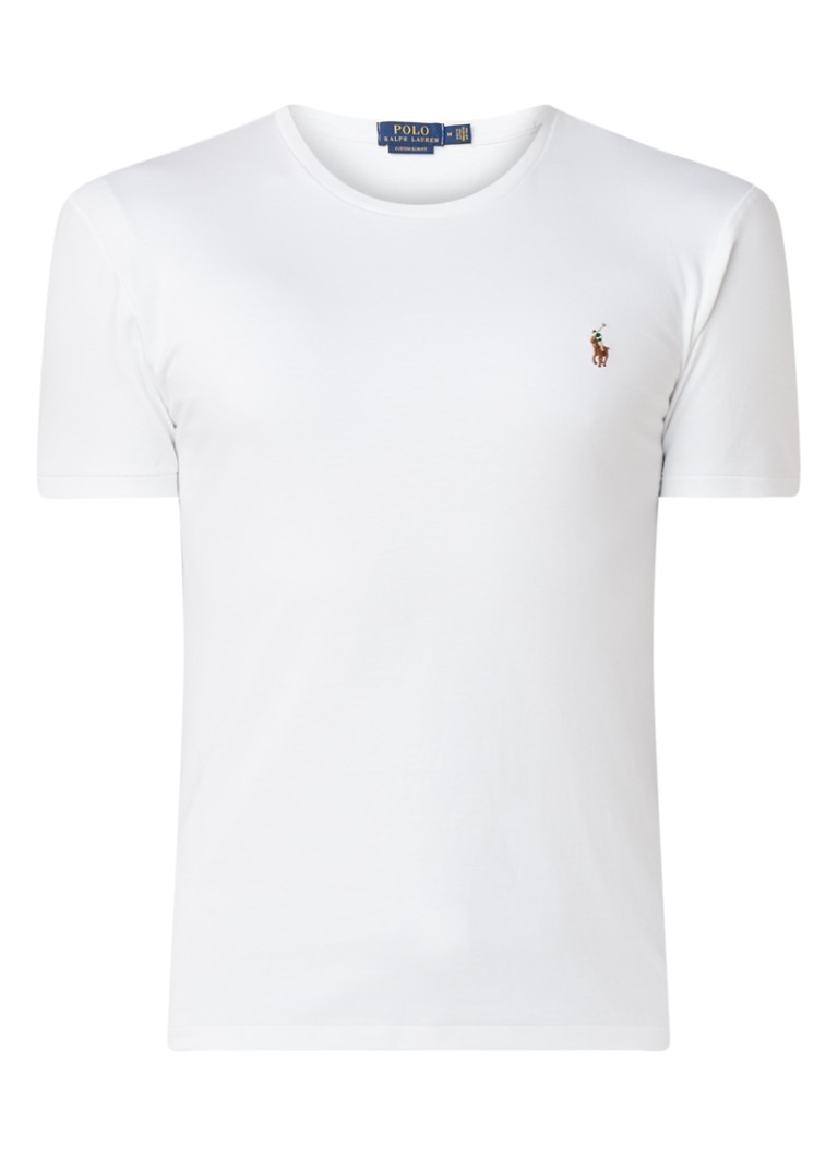 Tricou Ralph Lauren făcut la comandă, croială mulată, decolteu rotund.