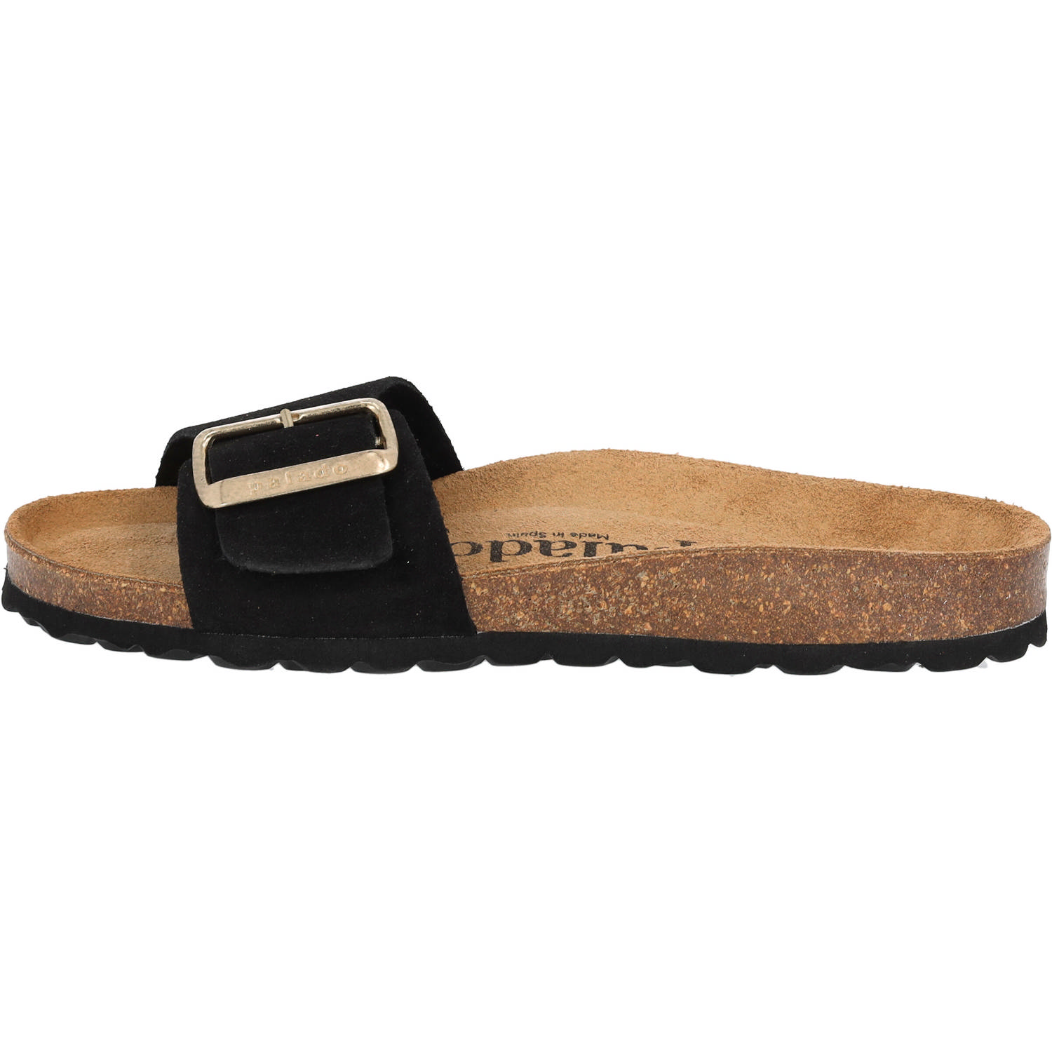 Palado Malta EGS Suede Premium Leather, Pantoletten, Damen, Schwarz